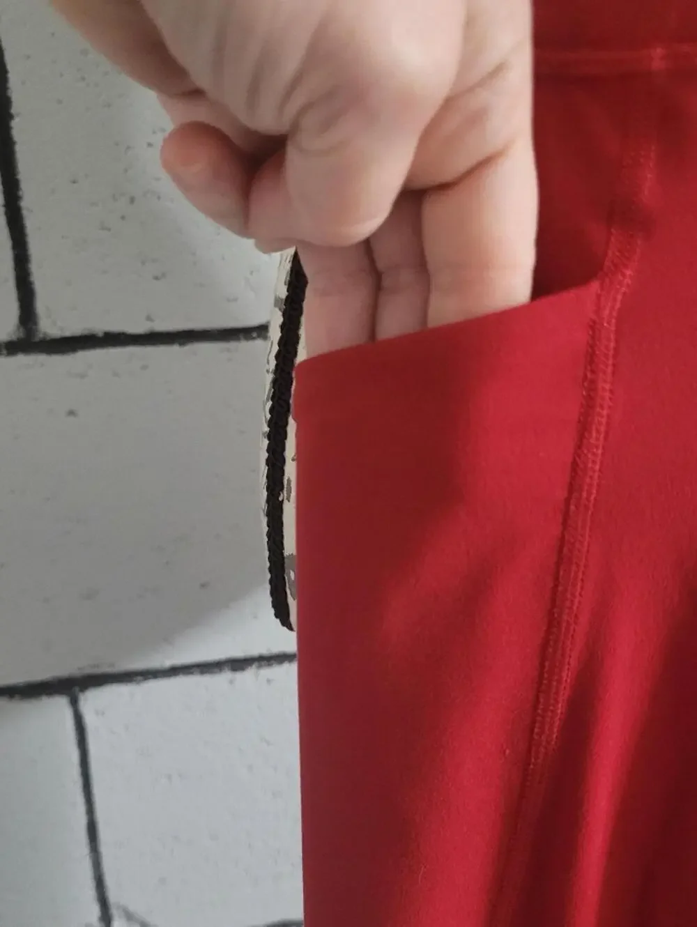 Athleta Girl Red Leggings Sz XL/ 14